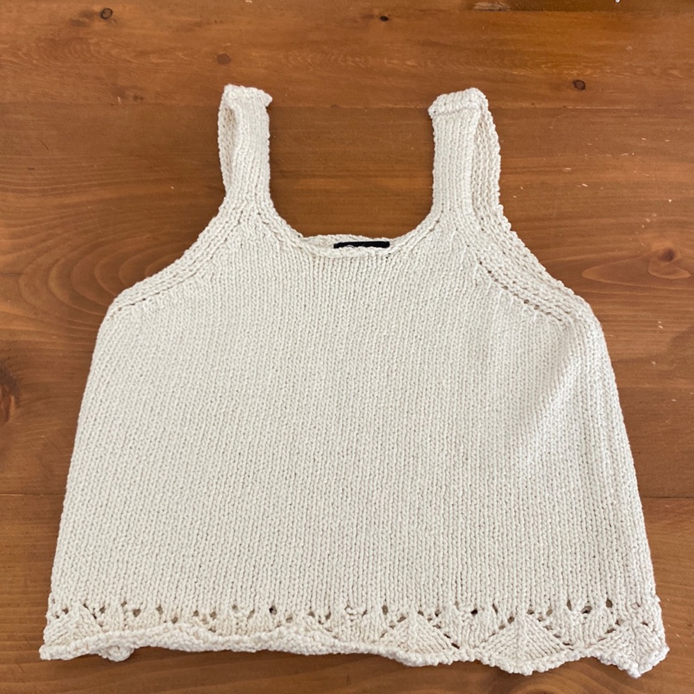 Art Class Knit Sweater Tank Top